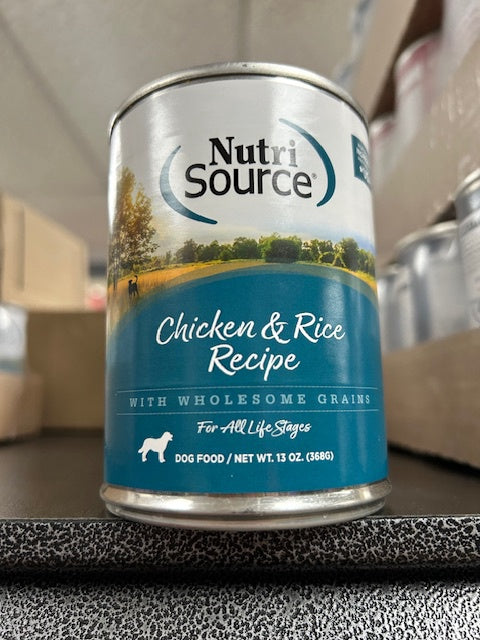 NutriSource Dog Food, Chicken and Rice, 13 oz can