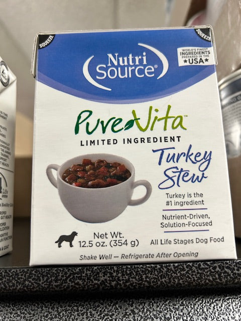 NutriSource PureVita Turkey Stew 12.5oz