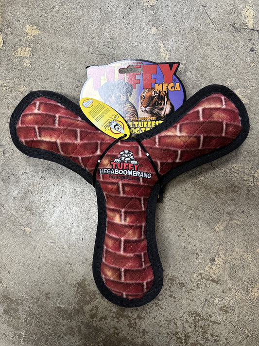 Tuffy Dog Toy, Mega Boomerang, Brick