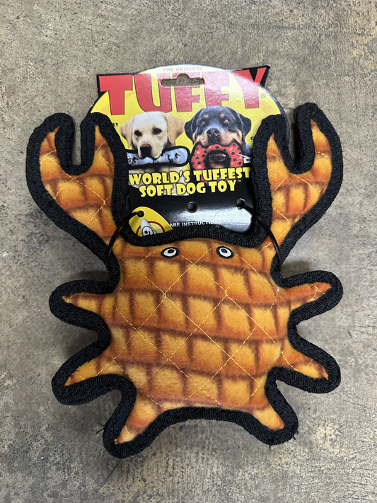 Tuffy Dog Toy, Orange Crab, Medium