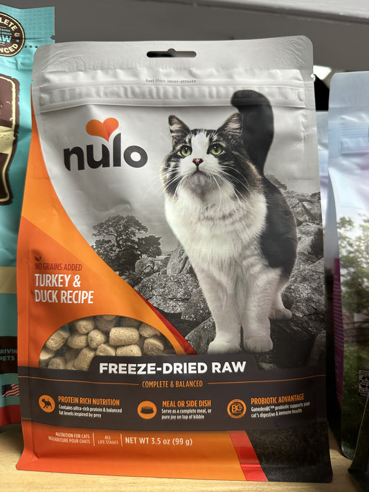Nulo Freestyle Cat Treats, Freeze Dried Turkey/Duck, 3.5oz