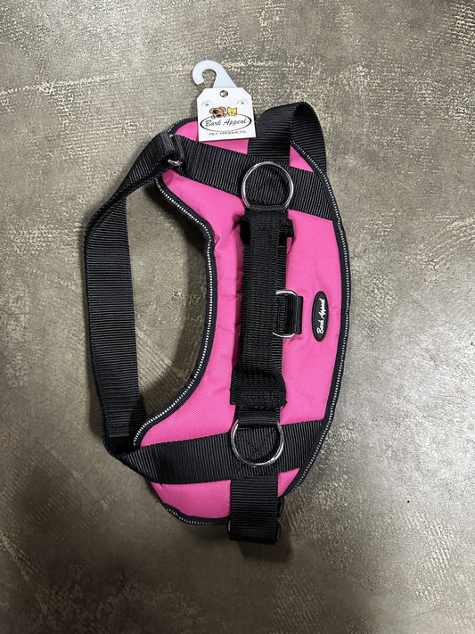 Bark Appeal Reflective No Pull Harness, Pink, XL