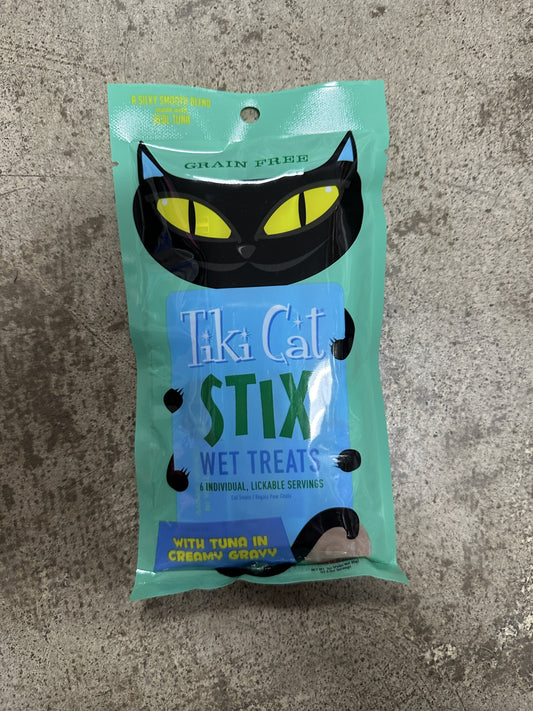 Tiki Cat Treats, Stix Wet Treat, Tuna Mousse, 6 pack