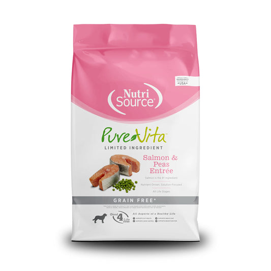 NutriSource PureVita Cat Food, Grain Free Salmon & Pea, 6.6lb