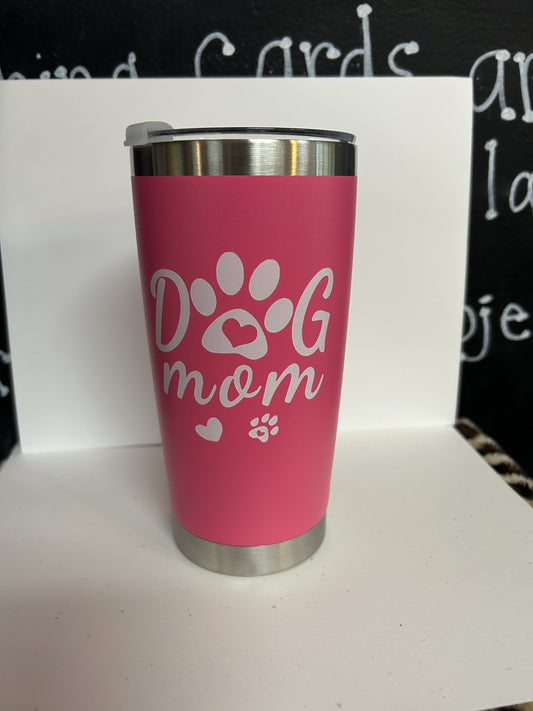 Dog Mom Pink Thermal Cup