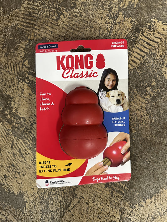 Kong Dog Toy, Kong Classic, Red, Large