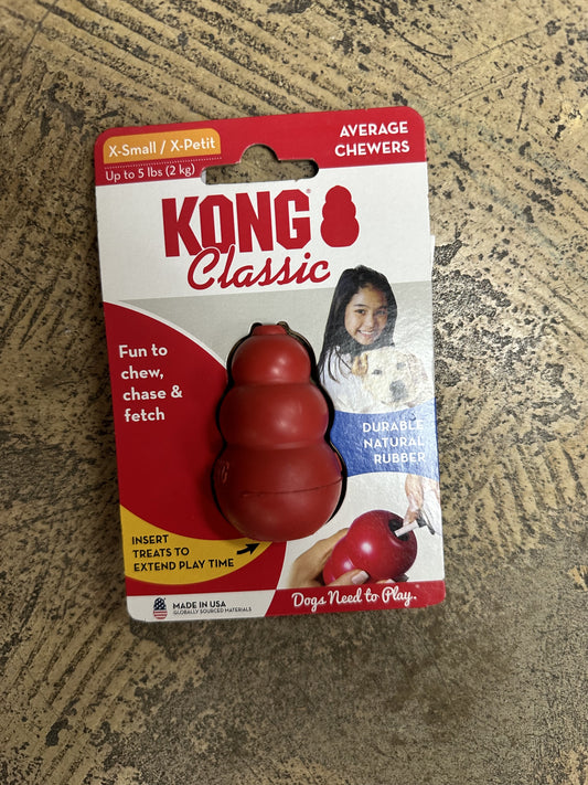 Kong Dog Toy, Kong Classic, Red XS