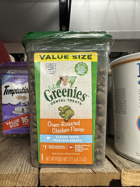 Greenies Dental Cat Treat, Chicken 9.75oz