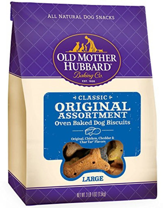 Old Mother Hubbard Classic Original Assortment ; Oven Baked Biscuit ; Dog Treat ; Large 3 lb