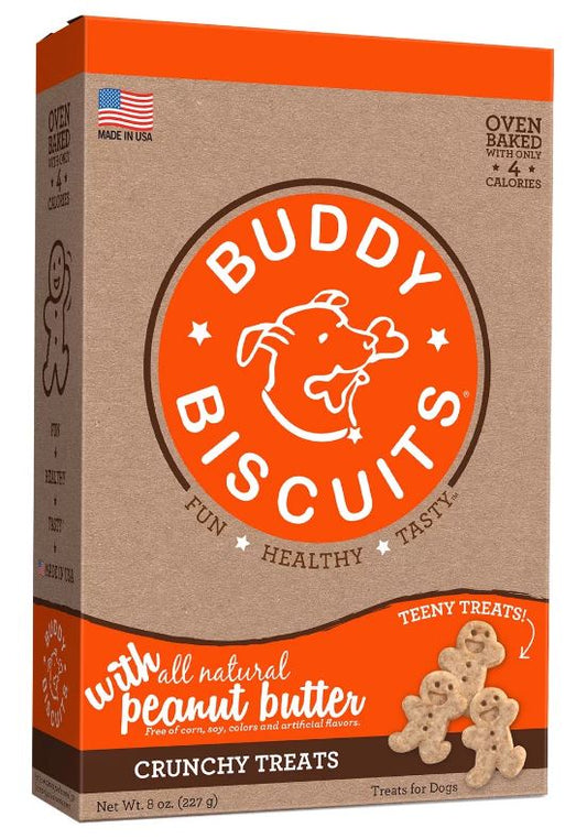 Cloudstar Buddy Biscuit Teeny Treats ; Dog Treat ; Peanut Butter 8 oz