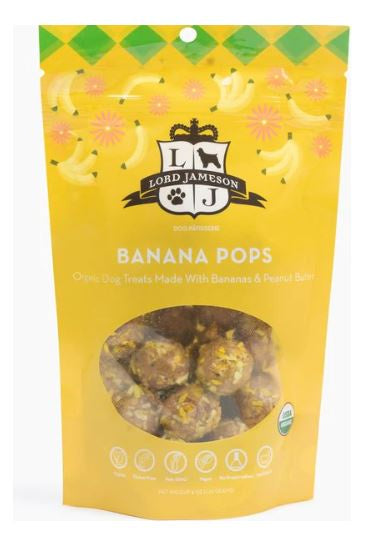 Lord Jameson Banana Pops ; Dog Treat 6 oz