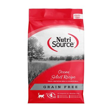 NutriSource Cat Food, Grain-Free Ocean Select, 15lb bag